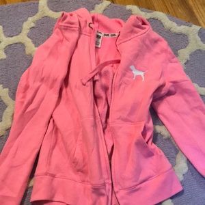 Victoria’s Secret pink zip up hoodie